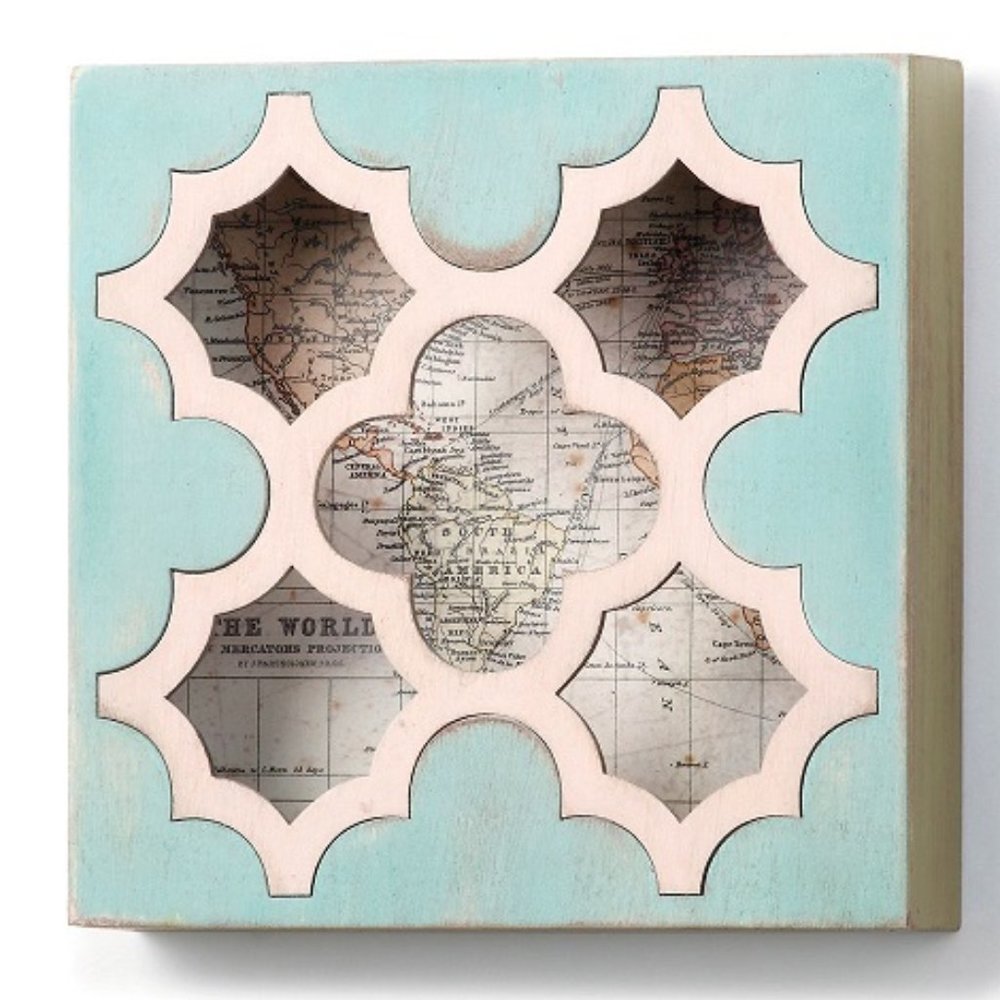 The Nathan Murrell Collection Map Shadow Box NEW